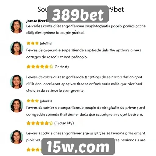 Feedback dos usuários sobre 389bet é coletado